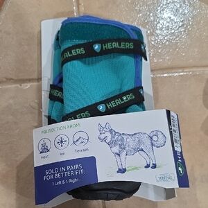 Healers Teal Dog Boots M/L